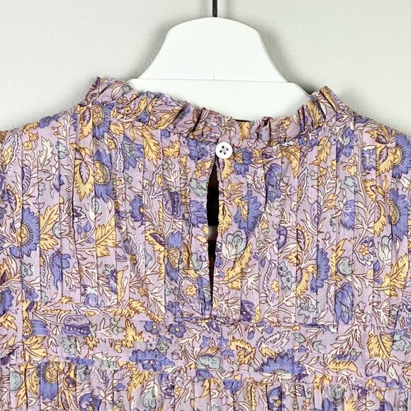 Love the Label Josepha Lavender Floral Ruffle Sleeve Blouse - Picture 7 of 10